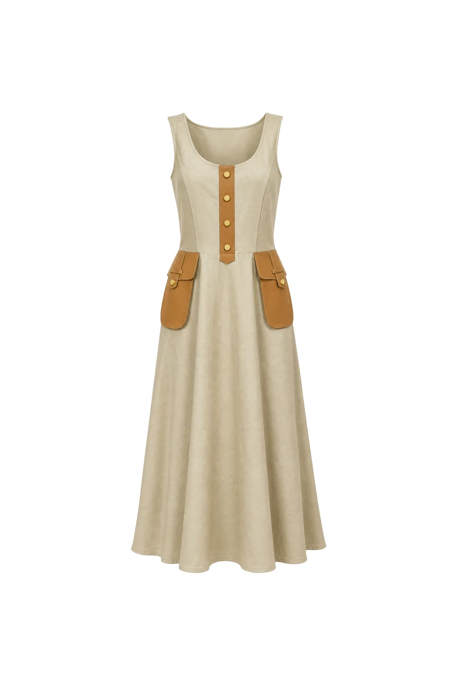 The same dress as a clean white-background studio product shot